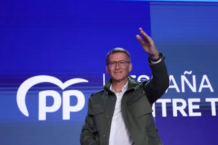 Sieger der Kommunalwahlen: Oppositionsführer Alberto Nuñez Feijóo, Chef der konservativen Volkspartei PP. 