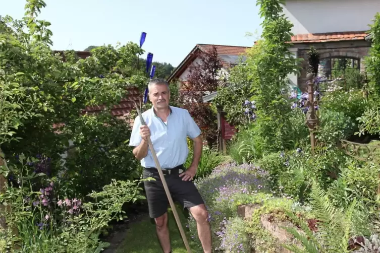Stephan Landwehr aus Wallhalben nimmt auch 2023 an der Aktion „Das offene Gartentor“ teil. 