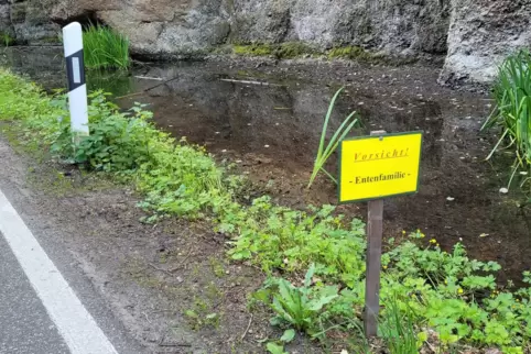 Diese Schild mahnt zur erhöhten Obacht!
