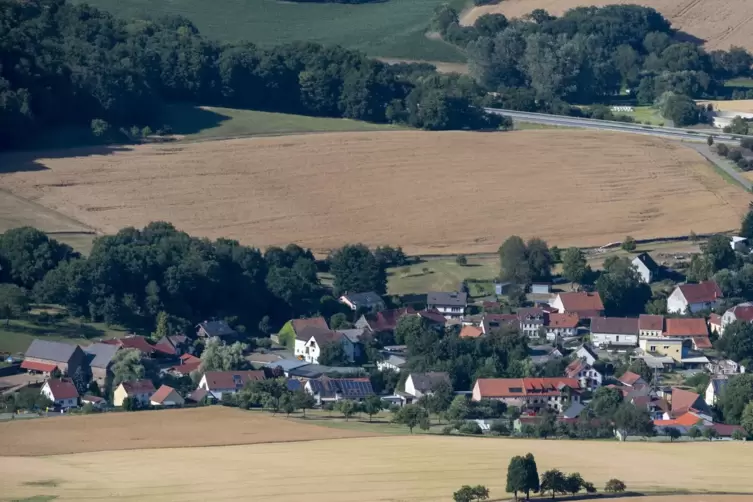 Ortsansicht von Albessen. 