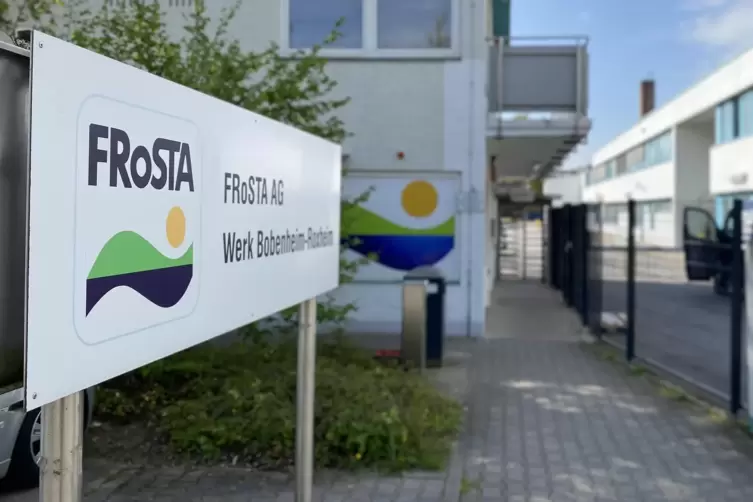 Eingang zum Frosta-Standort in Bobenheim-Roxheim.