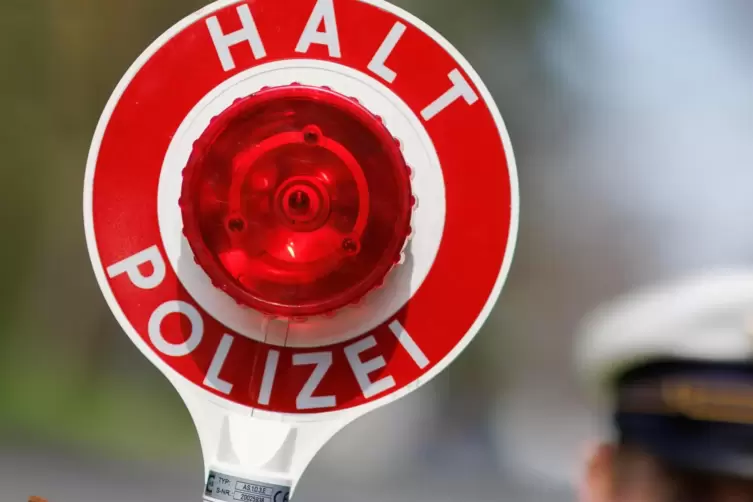 Stopp: Polizeikontrolle. 