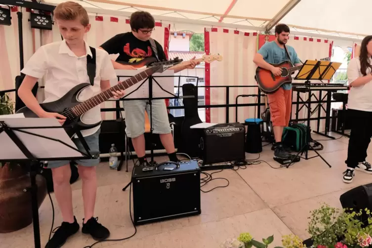 Band der Leiningerland-Musikschule: die Allrounders. 