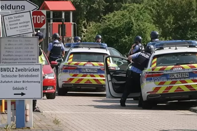 Vor gut einer Woche: Polizeieinsatz in der AfA in Speyer-Nord.