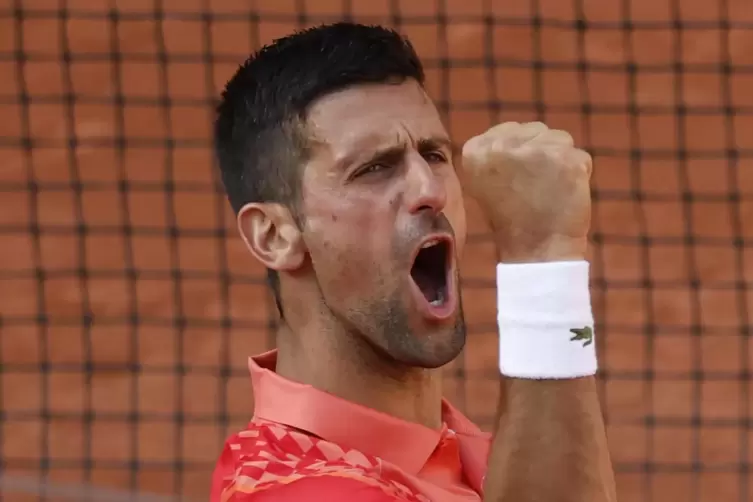 Selbstbewusst: Novak Djokovic. 