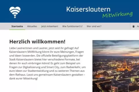 Auf der Website KLmitwirkung.de kann man sich für informelle Bürgerbeteiligungen registrieren. 