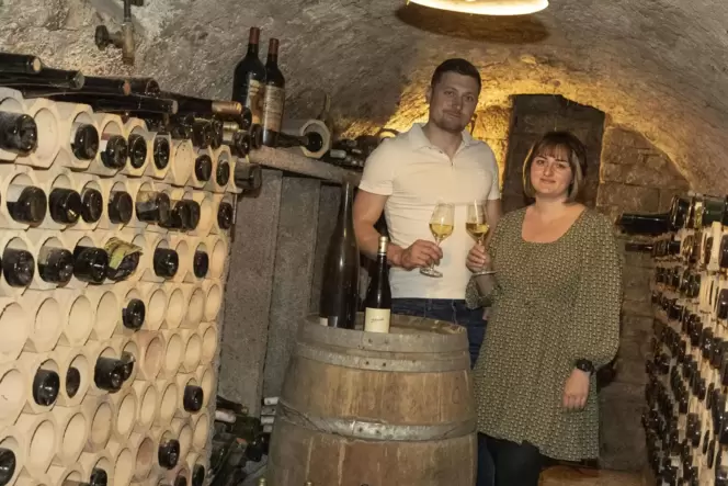 Johannes und Kathrin Linxweiler in der Schatzkammer. Johannes und Kathrin Linxweiler in der Schatzkammer.