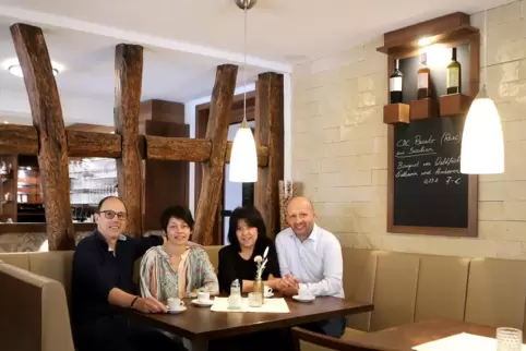Die Brüder Claudio (links) und Giuseppe Vangelista werden im Ristorante auch von ihrem Frauen unterstützt.