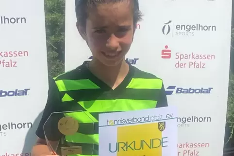 Silas Meyer von SW Landau ist der U10-Pfalzmeister. 