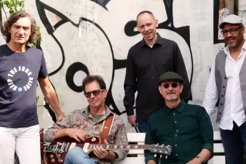 „Musik, die sich gut anhört“: Golden Brown von links nach rechts: Martin Kaffenberger, Jochen Vierthaler, Andreas Engels, Frank 