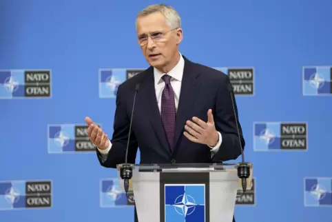 „Ziel ist es, dass die Ukraine in die Nato aufgenommen wird“, sagte Nato-Generalsekretär Jens Stoltenberg am Mittwoch.