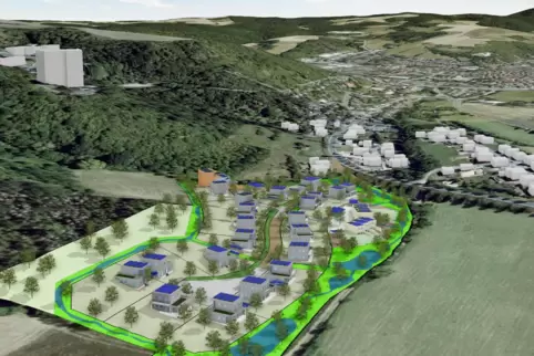 Gut 30 Bauplätze sollen im Baugebiet am Neuberg entstehen, die durchschnittliche Grundstücksgröße beträgt 550 Quadratmeter. Gut 30 Bauplätze sollen im Baugebiet am Neuberg entstehen, die durchschnittliche Grundstücksgröße beträgt 550 Quadratmeter.