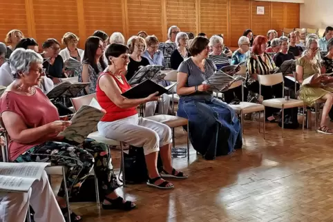 „Carmina Burana“ wird geprobt. 