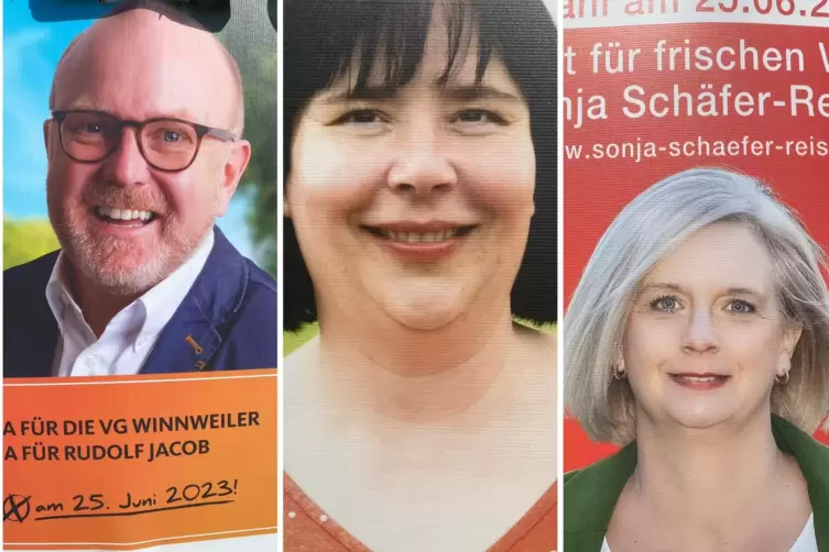 Die Wahlplakate sind momentan in der VG Winnweiler nicht aus dem Alltagsbild wegzudenken.