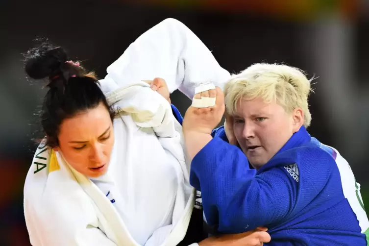 Holte Olympia-Bronze: Judoka Jasmin Grabowski (rechts),
