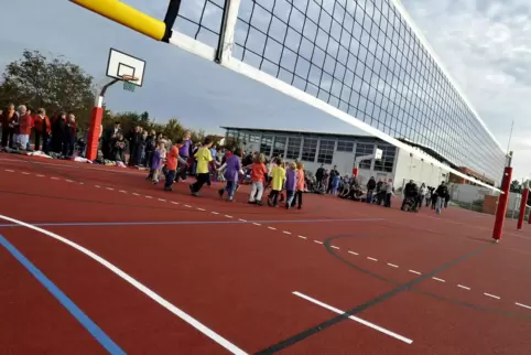 Das Außensportgelände der Lambsheimer Schule gibt es seit 2009. 
