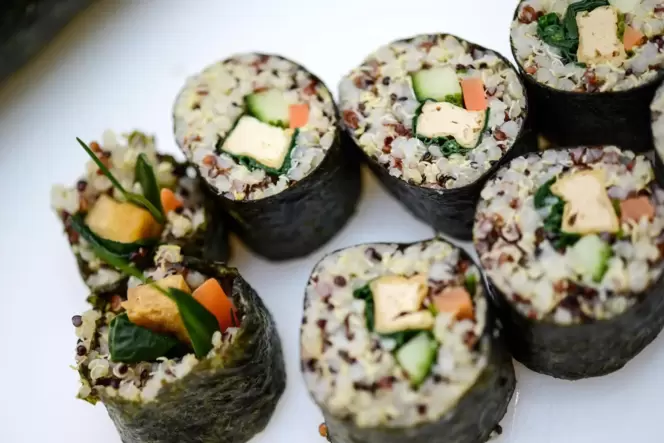 500 vegane Sushi bieten die Tierschützer von Peta an. 500 vegane Sushi bieten die Tierschützer von Peta an.