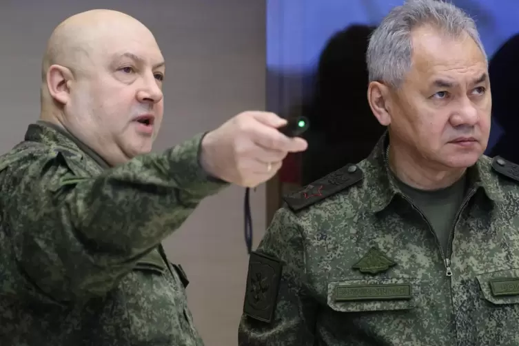 Zerstrittene Milit&auml;rs: Dieses von der staatlichen russischen Nachrichtenagentur Sputnik via AP ver&ouml;ffentlichte Foto zeigt Genera