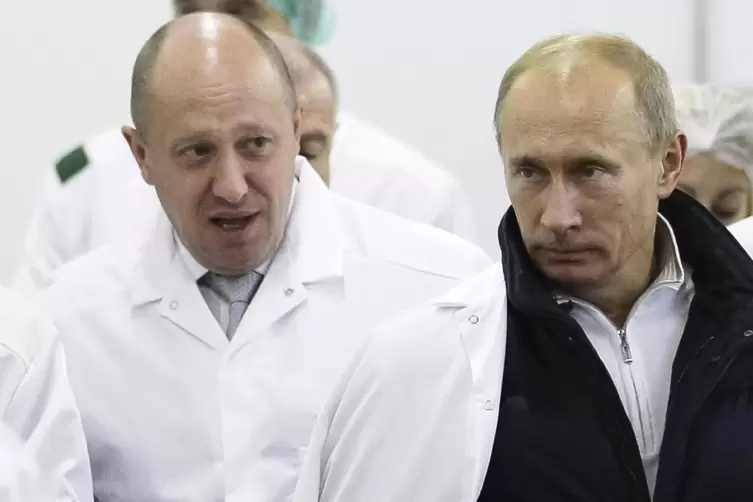 Ende eines Paktes, von dem bisher beide profitierten? Jewgenij Prigoschin mit Waldimir Putin.