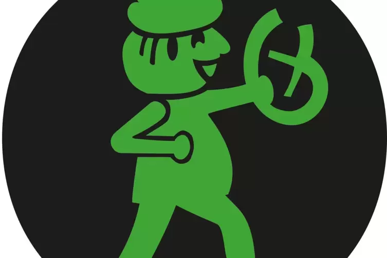 Speyer bekommt bald den Brezelbu, sein Brezelfest-Maskottchen als Ampelm&auml;nnchen. 