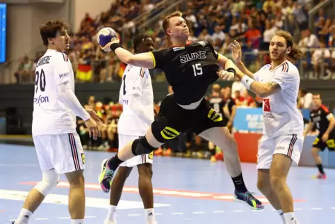 Der Hannoverander Justus Fischer im Spiel gegen Frankreich.