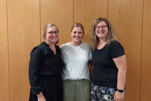 Das neue Vorstandsteam (von links): Jaqueline Scherbarth, Aline Scherbarth und Christine Weber. 