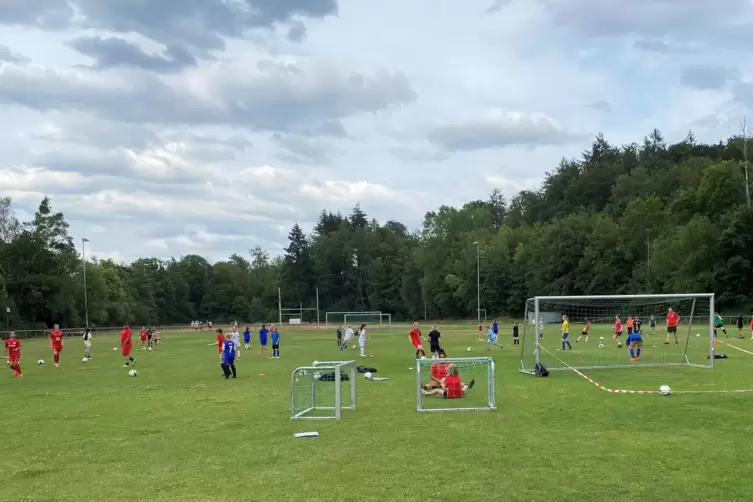 Auf dem Platz der SG Eintracht Kaiserslautern wollten am vergangenen Donnerstag viele Mädchen beim 1. FC Kaiserslautern vorspiel