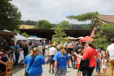 Handwerkskunst, Steinmetzarbeiten, Schmuck – für die Besucher des Sommerfestes gab es auf dem Perlenhof am Wochenende einiges zu