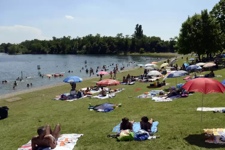 Erholungsort an hei&szlig;en Tagen: das Bliesbad.