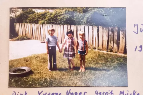 Die Kita-Kinder Dirk Nöske, Yvonne Unger und Gerrit Mücke.