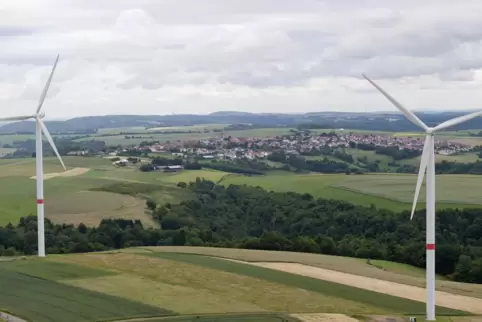 Windräder bei Lambsborn: Der neue Windpark soll an den bereits bestehenden anschließen. 