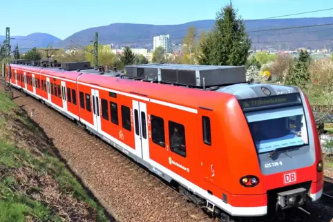 Bei dedr S-Bahn Rhein-Neckar verzeichnet die Deutsche Bahn einen Fahrgastzuwachs von rund 40 Prozent. 