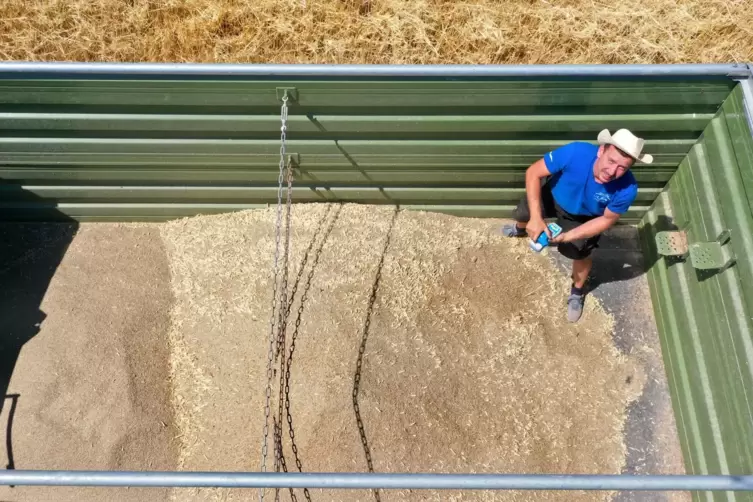 Hat Getreidefelder rund um Mechtersheim: Landwirt Andreas Jester.