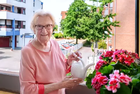 Lebt noch in der eigenen Wohnung: Erika Marx.