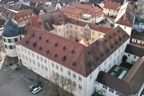 Blick auf das Schloss, wo die Verbandsgemeinde-Verwaltung ihren Sitz hat.