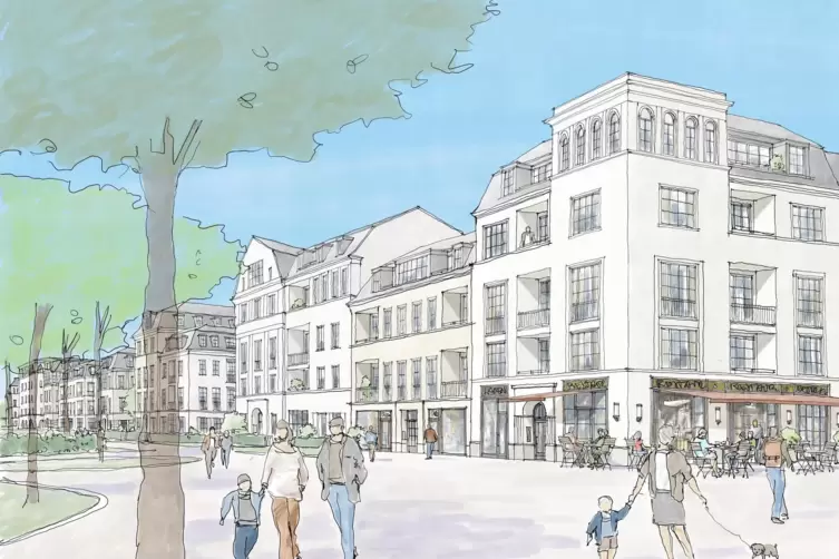 So k&ouml;nnte eine Stra&szlig;enszene im neuen Quartier aussehen.