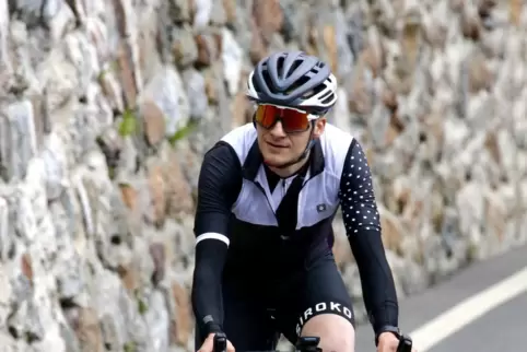 Nicolas Engel fährt mit anderen Radfahrern am Samstag ins Ahrtal. 
