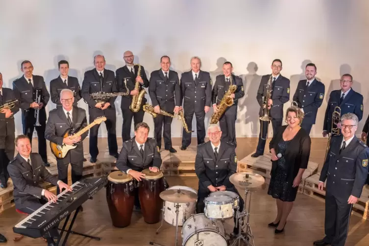 Die Big Band der Polizei des Saarlandes spielt am 21. Juli.