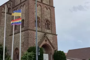 Die St. Laurentius Kirche in Bobenheim-Roxheim.