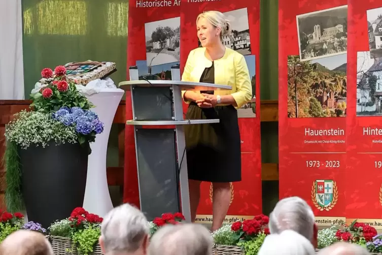 Landrätin Susanne Ganster glaubt an eine gute Zukunft der Verbandsgemeinde Hauenstein. 