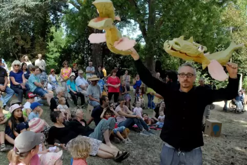 Die Vorführungen im Schlossgarten (hier ein Foto von 2015) waren immer gut besucht.