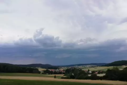 Gewitterwolken. 