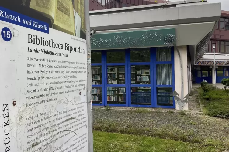 Die Bibliotheca Bipontina im Schulzentrum werde nach den Ferien wieder geöffnet. 