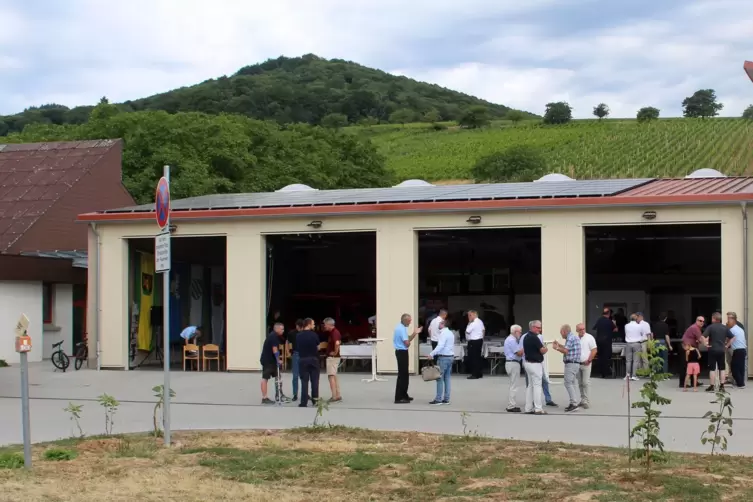 Das neue Feuerwehrgerätehaus in Leinsweiler.