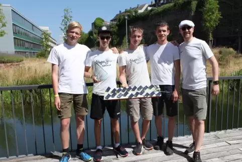 Das Siegerteam: „The five Guys“ vom Europa-Gymnasium Wörth.