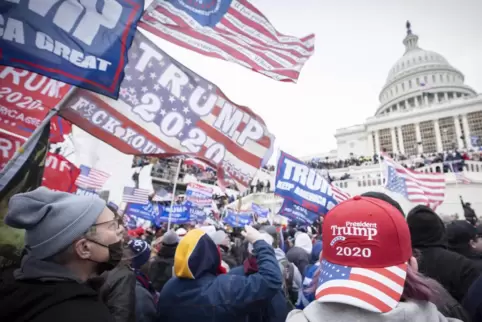 Marsch auf das Kapitol: Am 6. Januar 2021 forderte Donald Trump den rechten Mob auf, „wie der Teufel“ zu kämpfen. 