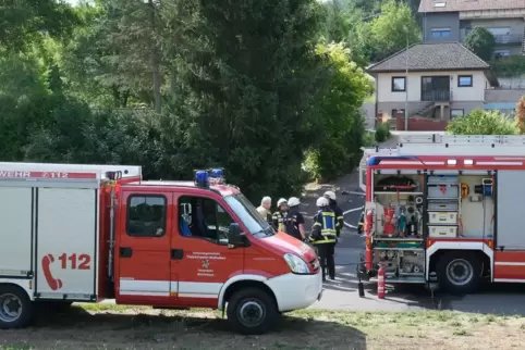 Gasverpuffung in einem Ferienhaus in der Bergstraße .