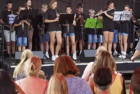 Beim „School rocks for Summer“-Festival auf Burg Lichtenberg spielten vier Gruppen von vier verschiedenen Schulen auf. Unser Bil