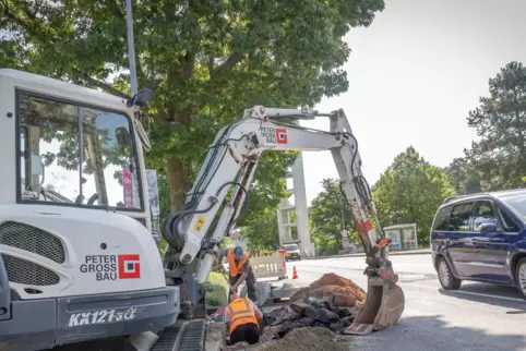 Die Bauarbeiten haben schon begonnen, ab Montag müssen Autofahrer aus Richtung Kirrberg kommend eine Umleitung fahren. 