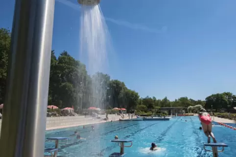 Das Freibad in Bruchmühlbach-Miesau. 